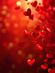 Background for Valentine's Day with elements and details of the holiday. Neural network AI generated art