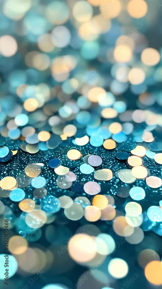 Poster Sparkling Bokeh Effects Create a Dreamy Atmosphere in Vibrant Colors and Textures