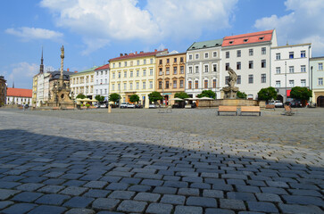 Stare miasto w Ołomuńcu, Morawy, Czechy/The old town in Olomouc, Moravia, Czechia