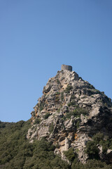 landscape with blue sky