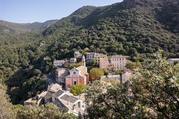 Obraz premium village in the mountains