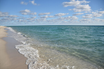 Beautiful Ocean Front Beach at Miami 