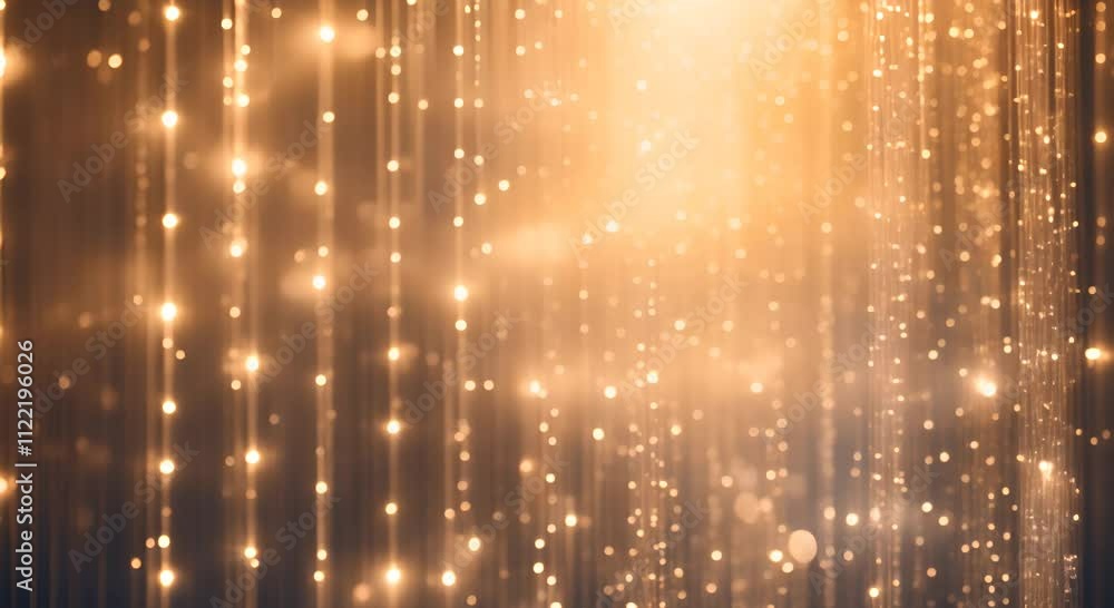 Aufkleber abstract background a cascading curtain of shimmering beaded strands creates a mesmerizing display o