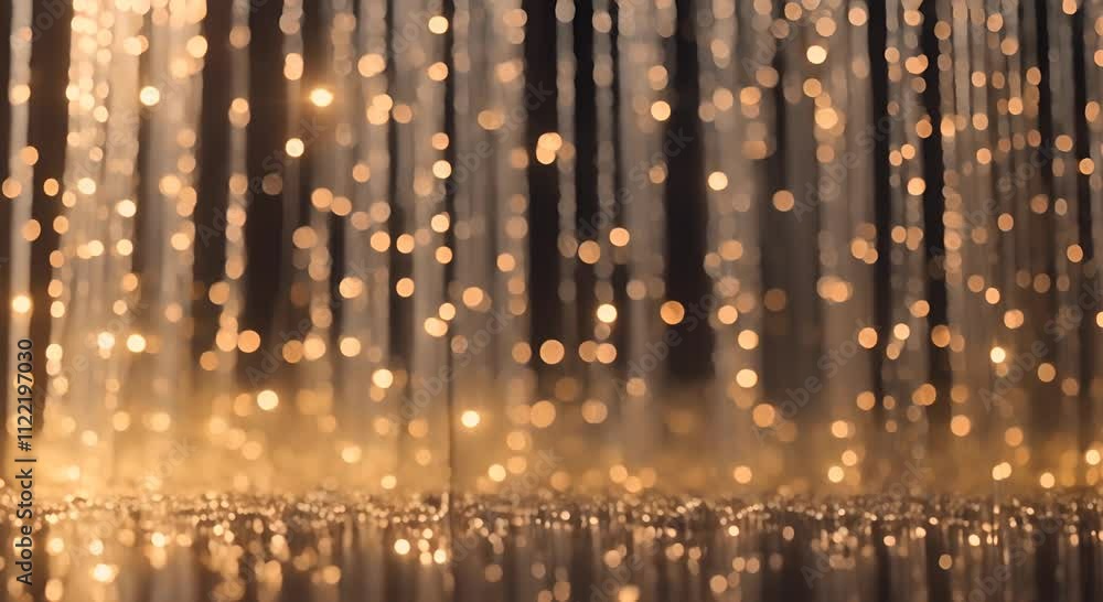Aufkleber abstract background a cascading curtain of shimmering beaded strands creates a mesmerizing display o