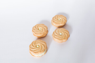 cookies on a white background