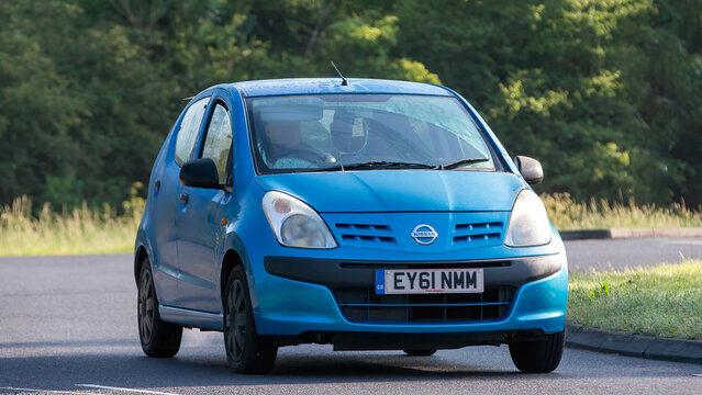 2011, blue, Nissan Pixo car