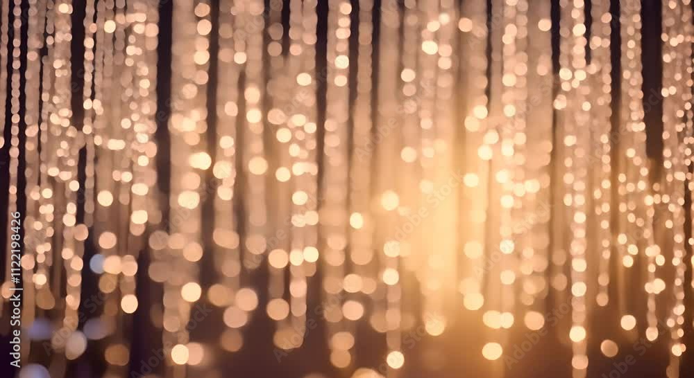 Aufkleber abstract background a cascading curtain of shimmering beaded strands creates a mesmerizing display o