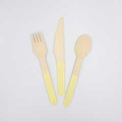Wooden Yellow Utensils