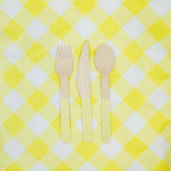 Wooden Yellow Utensils