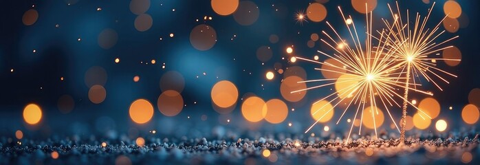 Fireworks, holiday, salute, earth, planet, space, world. Festive New Year background.