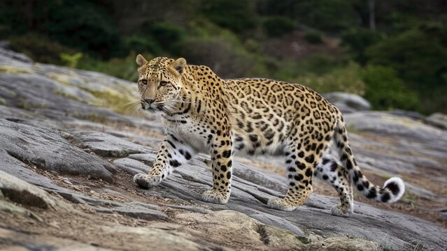 Stunning high-resolution images of the rare and endangered Amur leopard in its natural habitat. Perfect for wildlife, conservation, and nature-themed projects.