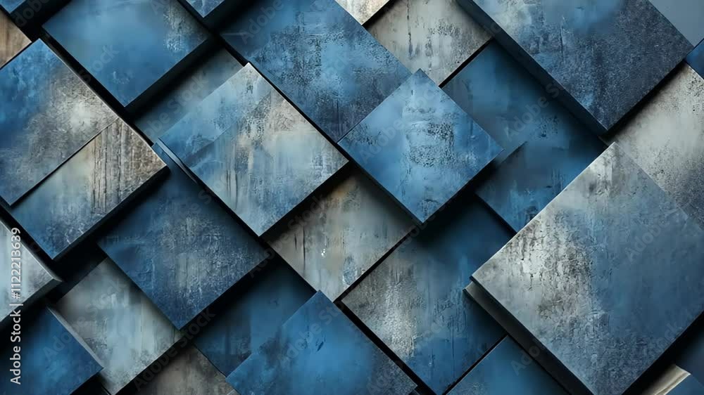 Poster captivating interplay of deep blues and textured patterns creates a mesmerizing visual experience in