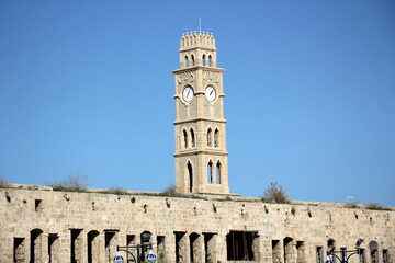Fototapeta premium city ​​clock on the tower