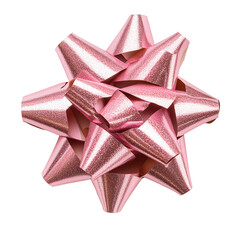 Elegant Shiny Pink Gift Bow