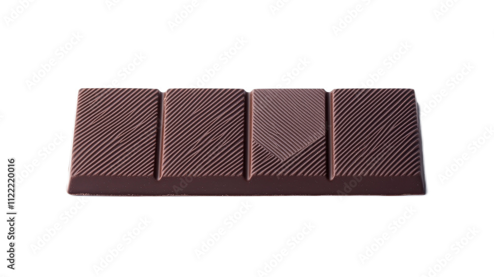 Poster chocolate bar on white background with clean and minimal design