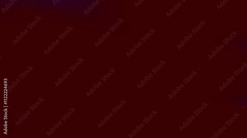 Poster the image shows an abstract dark red background featuring a blue gradient and scattered red specks r