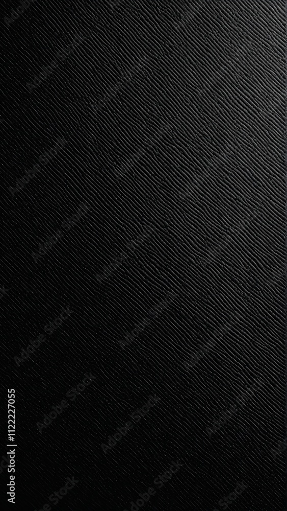 Poster abstract texture of black ribbed fabric with diagonal pattern light contrast