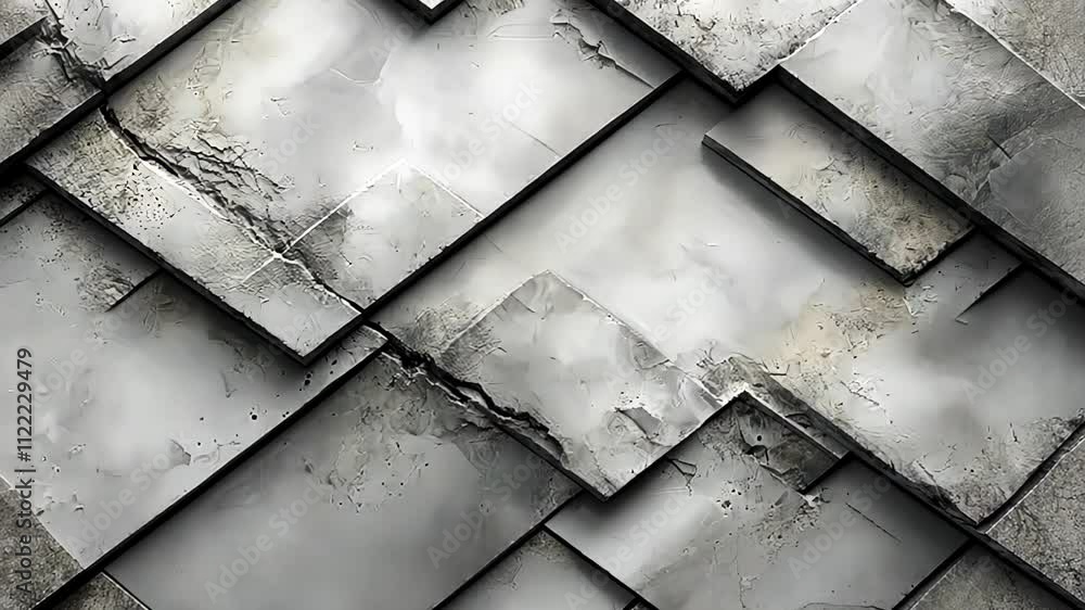 Poster textured layers of grey and white create a stunning abstract landscape with unique depth and structu