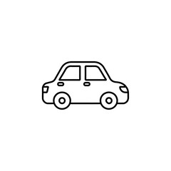 car icon simple flat vector logo