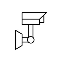cctv icon simple flat vector logo