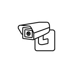 cctv icon simple flat vector logo