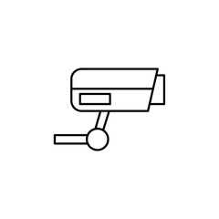 cctv icon simple flat vector logo