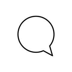 chaticon simple flat vector logo