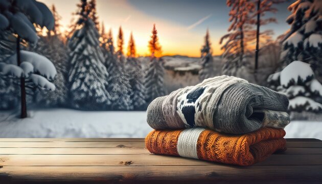 Invierno, nieve, su&eacute;teres, chimeneas