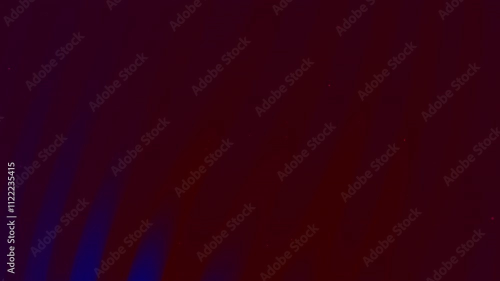 Poster the image shows a dark abstract background with a gradient of red and blue hues and subtle light eff