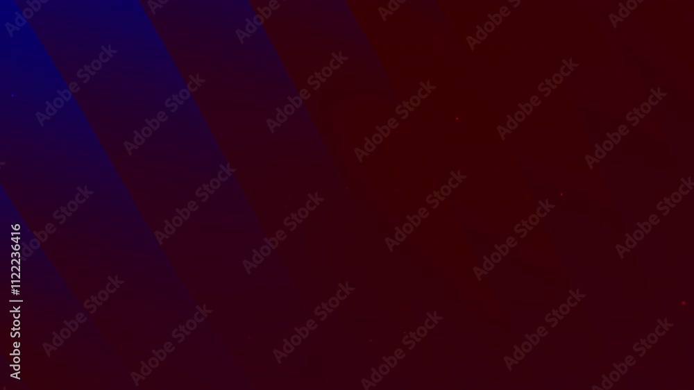 Poster the image shows an abstract background with diagonal gradients of dark blue transitioning to deep ma