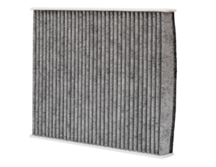 Car engine air filter cut out image replacement part
