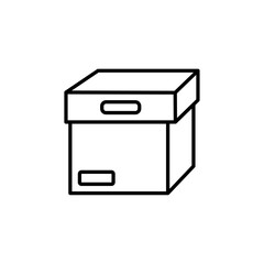 box icon sign and symbol