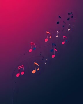 illustration d'une partition de musique et de notes de musiques