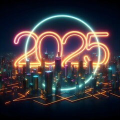 abstract light background new year 2025 