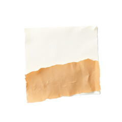 Whispers of Texture: A Cream Canvas Embraced by Torn Earthy Brown