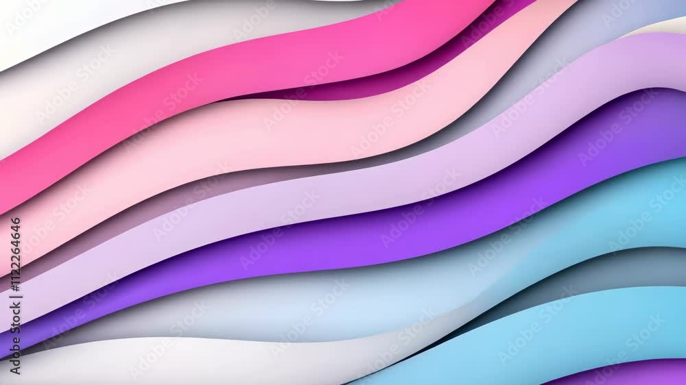 Poster experience a unique abstract 3d background with layered white paper, showcasing modern textures in a