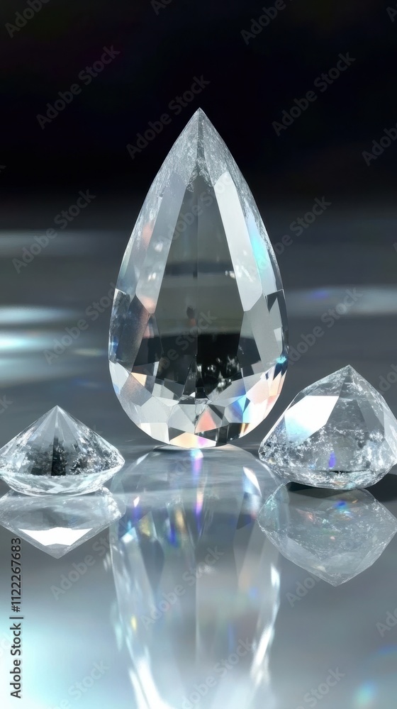 Poster elegance of singalite gems in a radiant display showcasing unique facets and brilliance