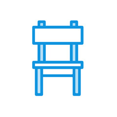 Chair icon symbol vector image illustration