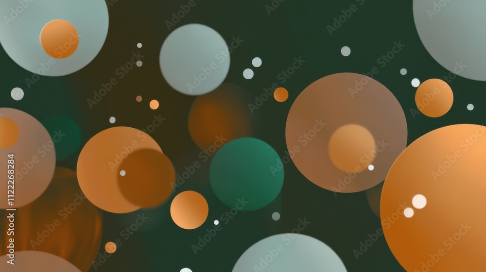 Poster vibrant circles dance against a dark backdrop, creating a tapestry of color and light