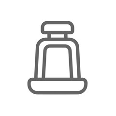 Obraz premium Chair icon symbol vector image illustration