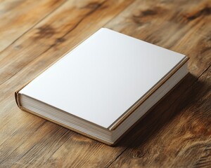 Fototapeta premium Tranquil Anticipation: A Pristine Book Awaiting Its Tale