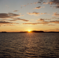 Obraz premium sunset over the sea