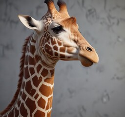 Obraz premium A giraffe's neck featuring a pattern of interconnected rings and spirals, giraffe, spiralshape