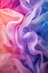 Obraz premium abstract watercolor backdrop showcases a harmonious mix of purple, pink, and blue tones, resulting in a flowing, otherworldly design that generates a whimsical atmosphere and captivating aesthetic. 