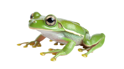 frog on white background