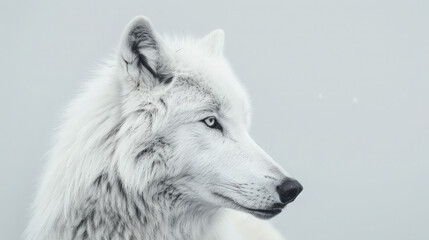 Naklejka premium region wolf canis lupus arctos