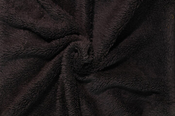 Fototapeta premium High-Resolution Close-up of a Dark Textured Fabric