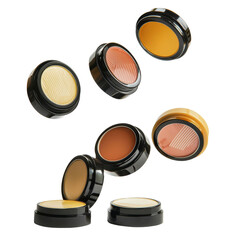 A Colorful Collection of Cosmetics: High-Quality Creams and Balms in Various Shades