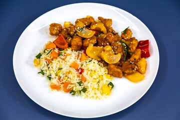 Traditional oriental sweet and sour pork recipe
