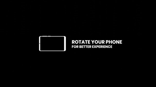 Animation rotate your phone for better experience suitable to use for opening videos